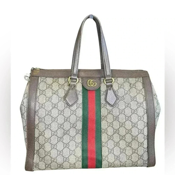 Gucci GG Supreme Ophidia Medium Size Retails For $2590 Dollars. - Picture 1 of 16